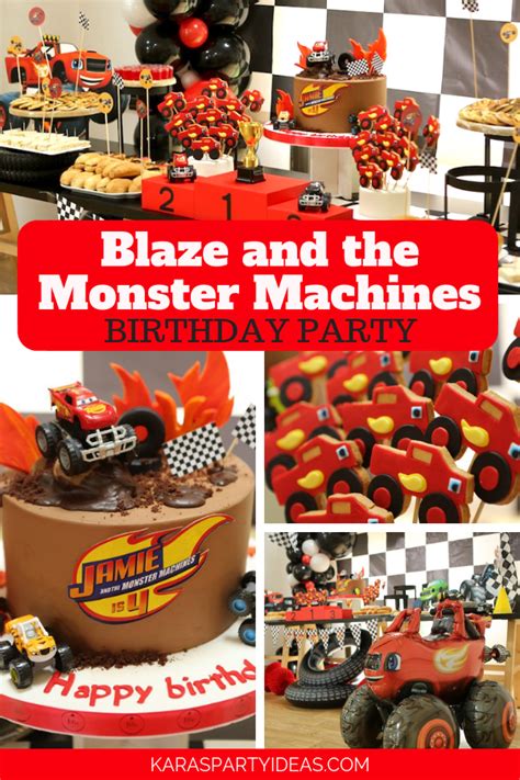 Kara's Party Ideas Blaze and the Monster Machines Birthday Party | Kara's Party Ideas