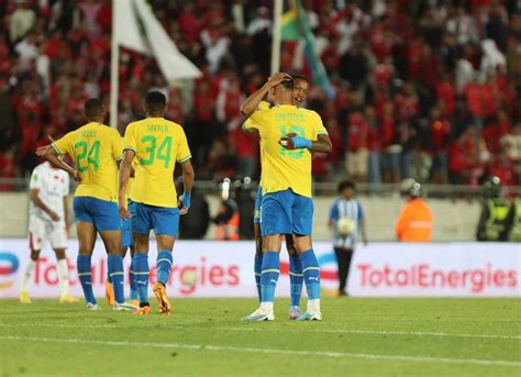 Nine-man Mamelodi Sundowns force draw at African champions Wydad