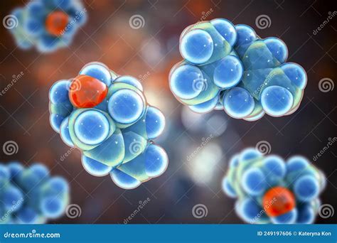 Terpinen-4-ol Molecule 3d, Molecular Structure, Ball And Stick Model ...