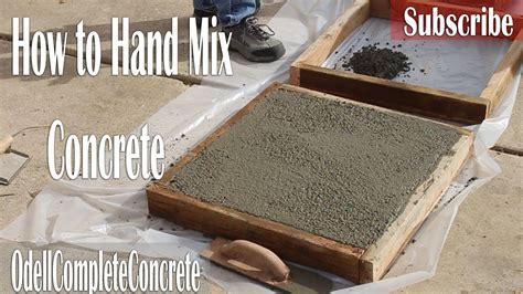 How to Hand Mix Concrete With Rock,Sand,Cement and Water! Custom mixtures & Finishes! - YouTube