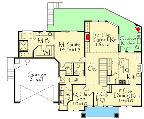 3-Bed Prairie Style House Plan with Clerestory Windows - 85176MS ...