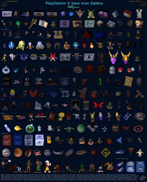 PlayStation 2 (PS2) Memory Card Save Icons by VGCartography on DeviantArt