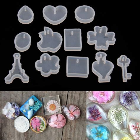 12 Pcs Resin Jewelry Silicone Molds