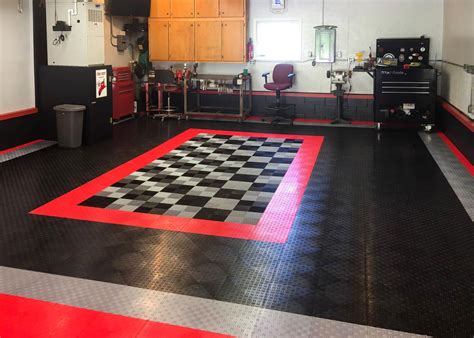 GarageTrac Diamond, Durable Interlocking Modular Garage Flooring Tile ...