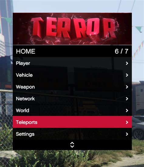 Terror Mod Menu - GTA Mod Menu