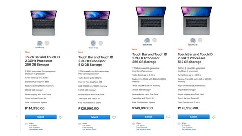 Here are the Prices of the New Macbook Pro variants in the Philippines ...