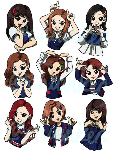 TWICE Stickers (Signal Era) from Chiiinken Sticker Shop, Twice Chibi HD ...