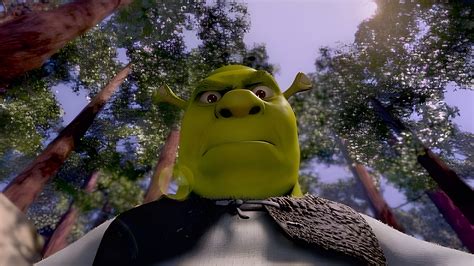 Funny Shrek in the Forest Desktop Wallpaper - Shrek Wallpaper 4K