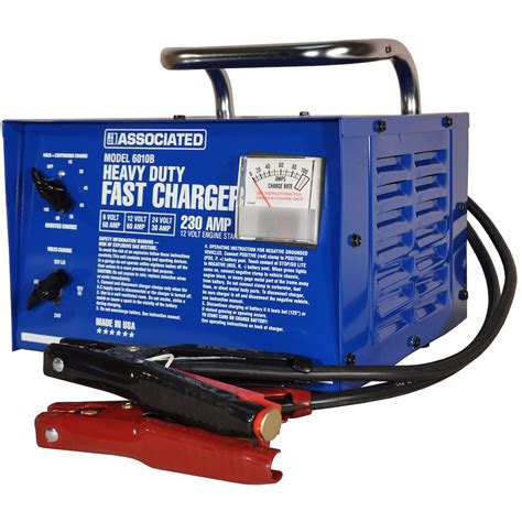 Associated 6010B 6/12/24V Heavy-Duty Battery Charger | ToolDiscounter