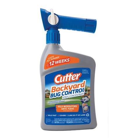 Cutter Backyard Bug Control Insecticide Concentrate with QuickFlip Hose ...