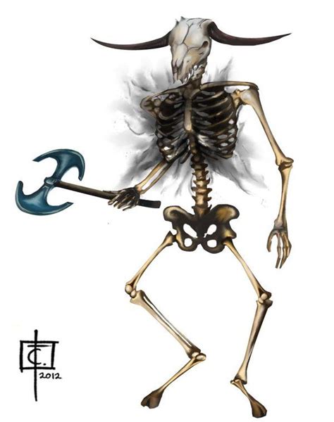 Minotaur Skeleton by CarlosTorreblanca.deviantart.com on @DeviantArt | Skeleton, Dark artwork ...