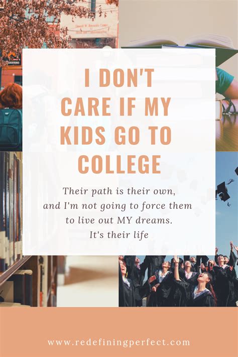 I Don’t Care if my Kids go to College | Redefining Perfect