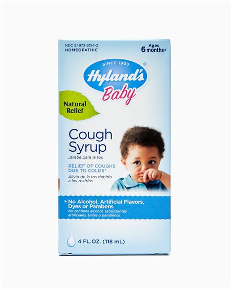 Hyland's Baby Cough Syrup, Natural Relief of Coughs Due to Colds, 4 ...