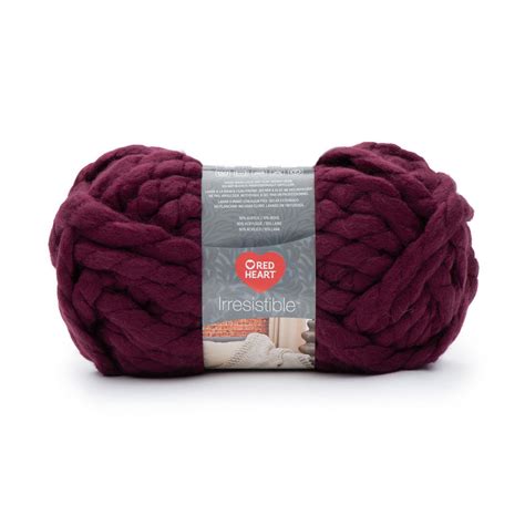 Red Heart Irresistible Yarn, Jumbo, 10oz, Burgundy | Walmart Canada