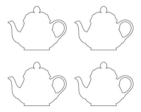 Free Teapot Template Printable