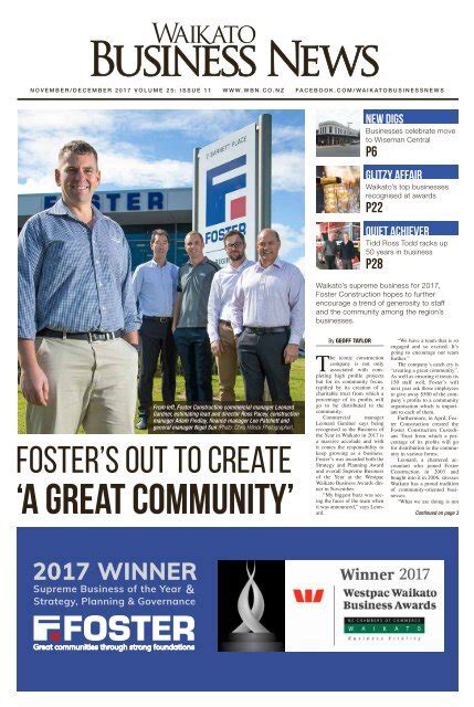 Waikato Business News November/December 2017