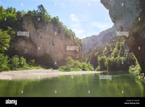 Gorges du Tarn on a boat Stock Photo - Alamy