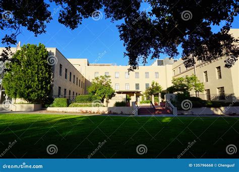 The campus of Caltech editorial stock photo. Image of grassland - 135796668