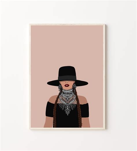 Beyoncé's Formation Hat Poster, Printable Wall Art, A3, A4 or A5, Art Print, Wall Decor ...