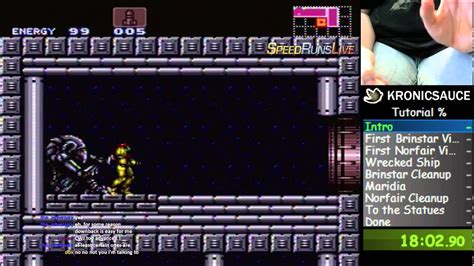 Super Metroid 100% Speedrun Tutorial Part 1 - YouTube