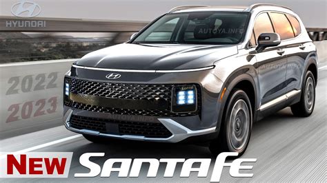 All-New Hyundai Santa Fe 2023 Redesign or 2022 Facelift - First Renderings of the SUV - YouTube