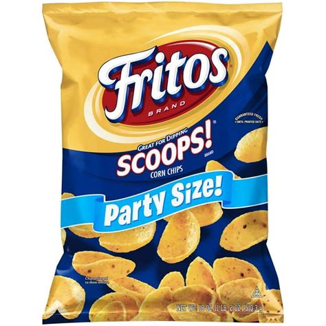 Fritos Scoops! Corn Chips, 18 oz Party Size - Walmart.com - Walmart.com