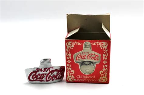 VINTAGE COCA COLA Repro Old Fashioned Wall Mount Metal Soda Beer Bottle ...