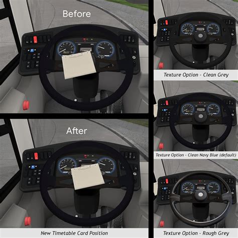 ADL E400MMC / Studio Polygon 400MMC American LHD Steering Wheel - OMSI ...