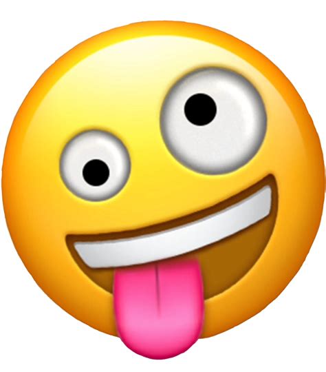 #emoji #silly #art #interesting #fun #freetoedit - New Crazy Face Emoji Clipart - Full Size ...