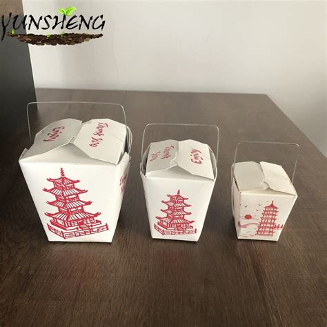 Chinese Take out Boxes 32 Oz / Quart Size Party Favor and Food Pail - Take out Box and Chinese ...