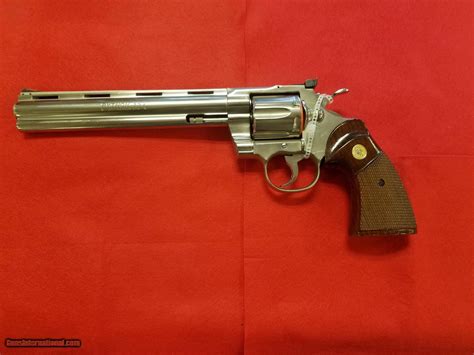 1981 Colt Python nickel 8 inch barrel