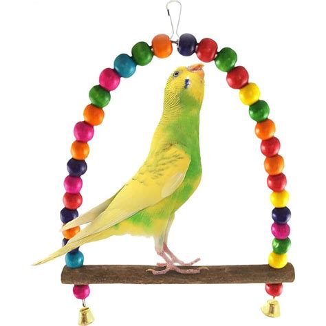 SUNGROW Wooden Swing & Perch Parakeet & Budgie Ladder Bridge - Chewy.com