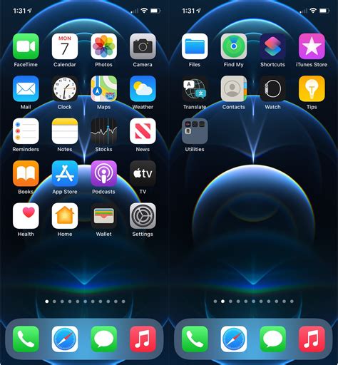 [Feature] New Default Home Screen Layout [iOS 15 Dev Beta 1] : r/iOSBeta