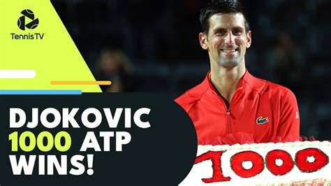 Novak Djokovic 1000th ATP Win! Winning Moment, Celebration & Reaction 🎉 ...