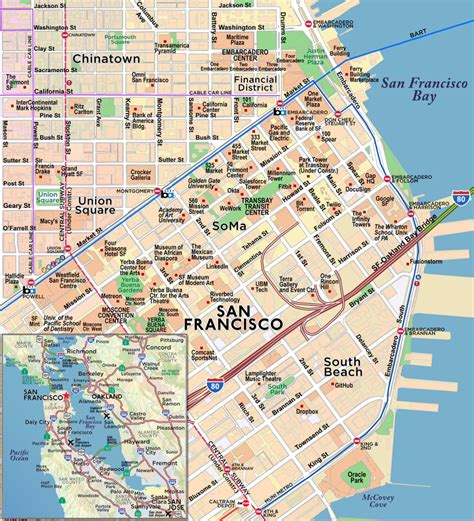 Custom Map | Downtown, San Francisco | Red Paw Technologies