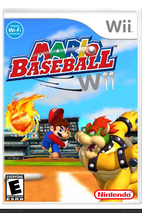 Mario Baseball Wii Wii Box Art Cover by neto.265