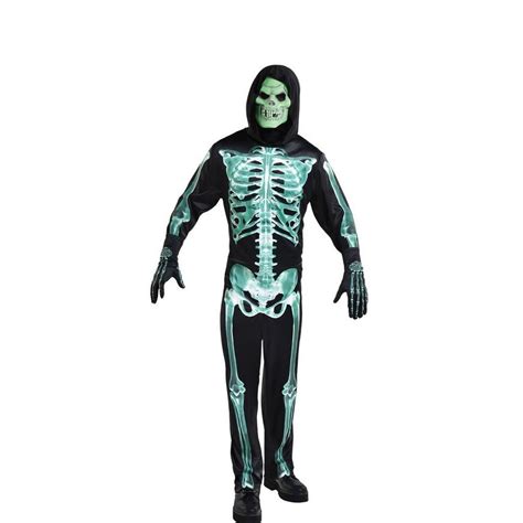 Adult Glow-in-the-Dark Skeleton Costume | Party City