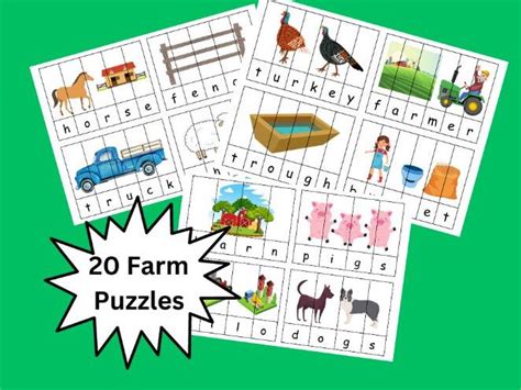 Farm Puzzles | Teaching Resources