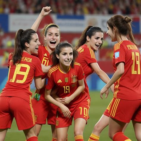 Premium Photo | Spain s women s national football team victory