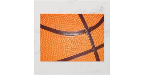 Basketball Close-Up Texture Skin Postcard | Zazzle