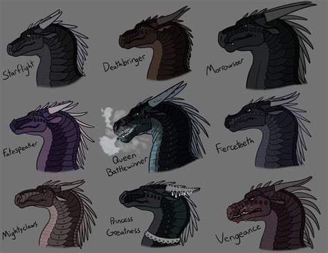 WOF Nightwing Character Studies Colored by Iron-Zing on DeviantArt | Wings of fire dragons ...