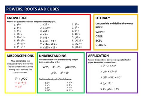 Powers And Roots Worksheet Corbettmaths