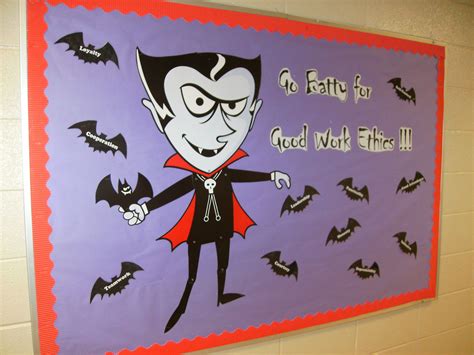 Career Counseling - "Go Batty for Good Work Ethics" Halloween Bulletin ...