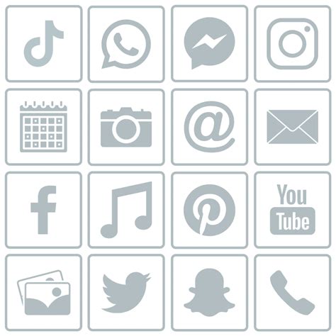 Round Social Media Icons Png