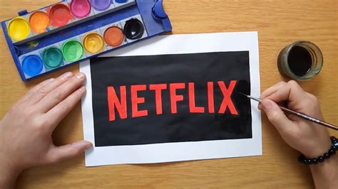 How to draw the NETFLIX logo - YouTube