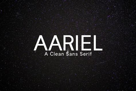 Aariel Sans Serif Font Free Download - Creativetacos