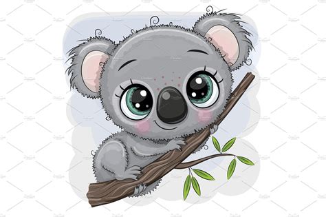 Cute Koala Drawing Reaching Out