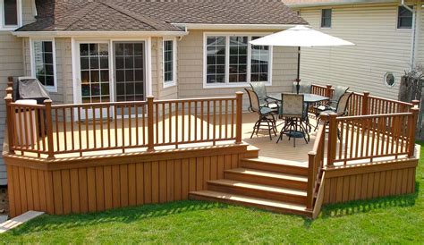 Trex Bi-level deck with Trex Railings | Long Island Decks | Pinterest | Decks and Railings