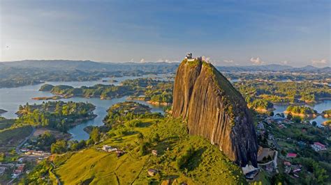 Aerial view of El Peñón de Guatapé, Guatapé, Antioquia, Colombia - YouTube