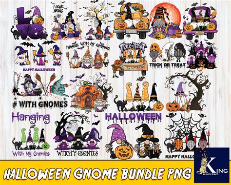 25+ file Halloween Gnome Bundle PNG, bundle Halloween PNG , Silhouette ...